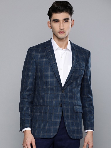 Tweed Formal Blazer For Men