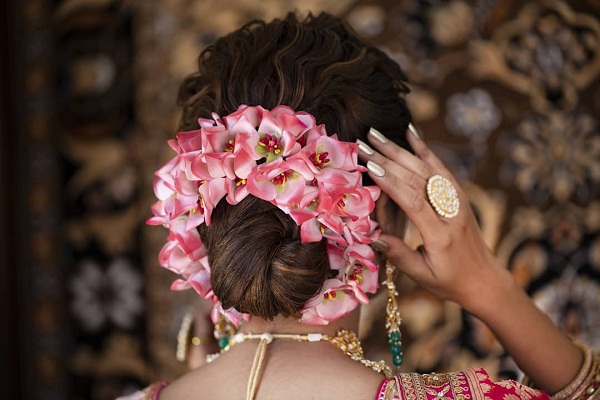 Floral Hair Bun