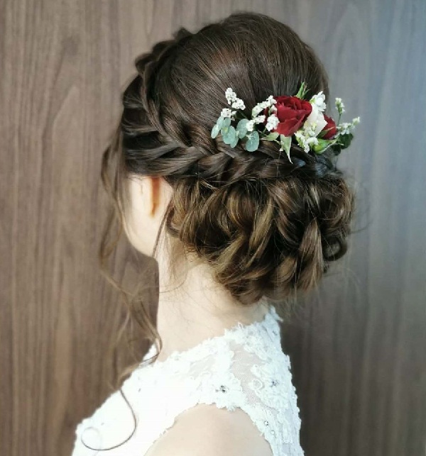 Braided Indian Hairdo