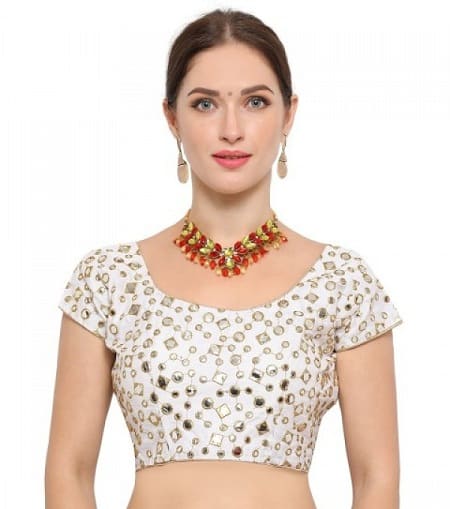 Designer White Blouse