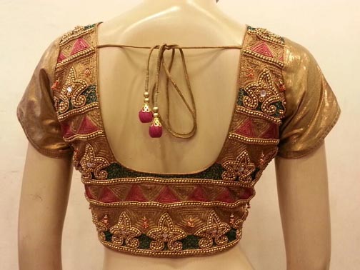 Golden Handwork Designer Blouse