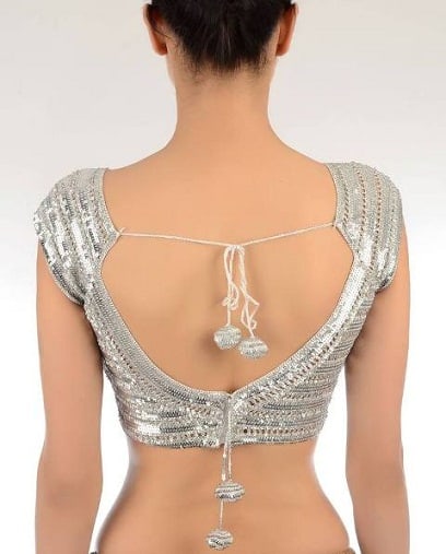 Silver Designer Blouse