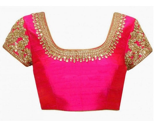 Trendy Front Neck Saree Blouse