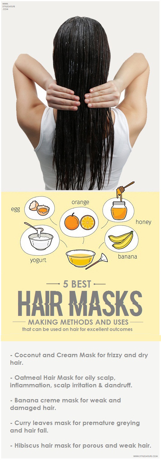 5 Best Hair Masks - Making Methods And Uses