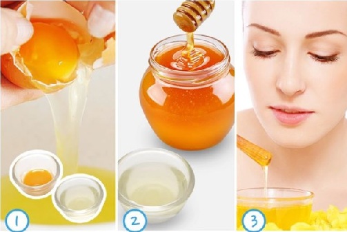 Lemon, Honey, Egg white Skin Tightening Face Mask for Combination Skin