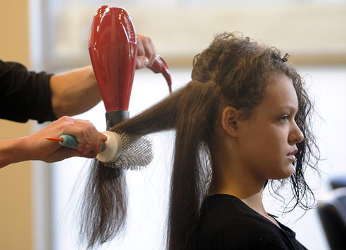 Blow drying for hair