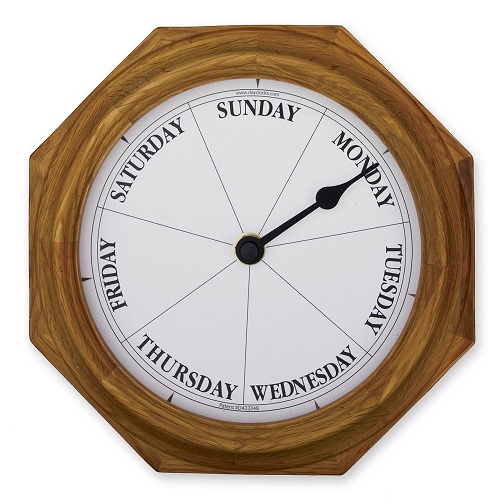 Classic Oak Day Clock