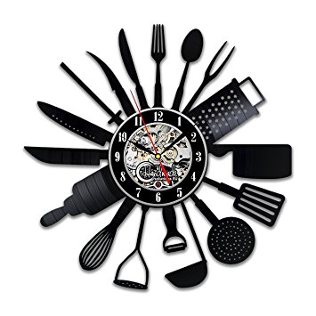 Cutlery Kitchen Utensil Wall Clock