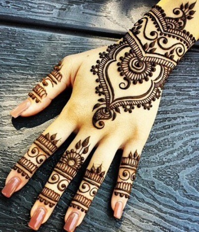 Indian Mehndi Design for Girls