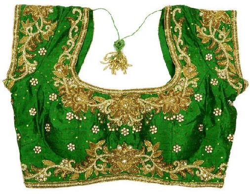 Green blouse designs4