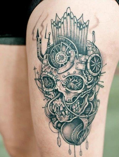 biomechanical tattoo designs