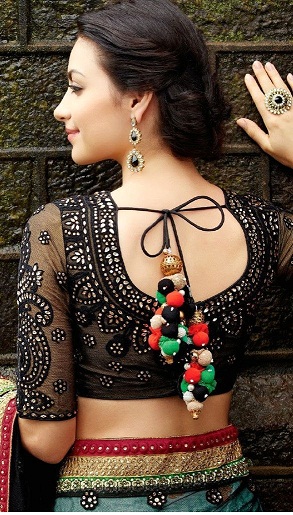 Blouse Back Neck Designs With Stone Work2