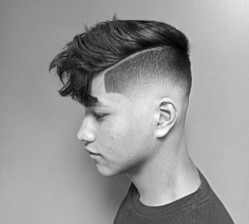 Undercut with Long Fringe and Hard Part