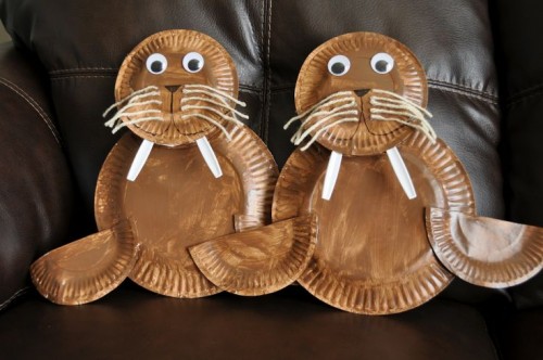 Paper Plate Walrus