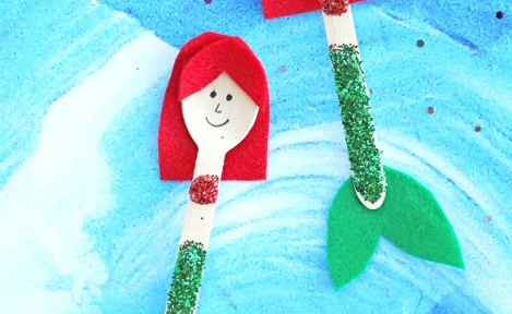 Mermaid Wooden Spoon Craft