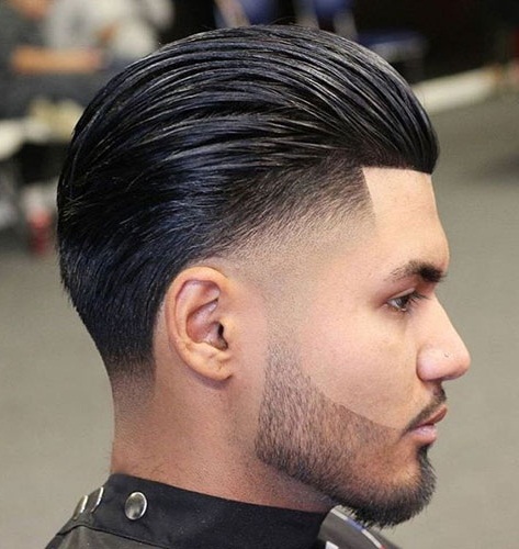 Slick Back with Low Fade