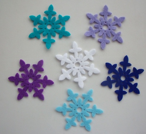 Snowflakes Felts Frozen Crafts