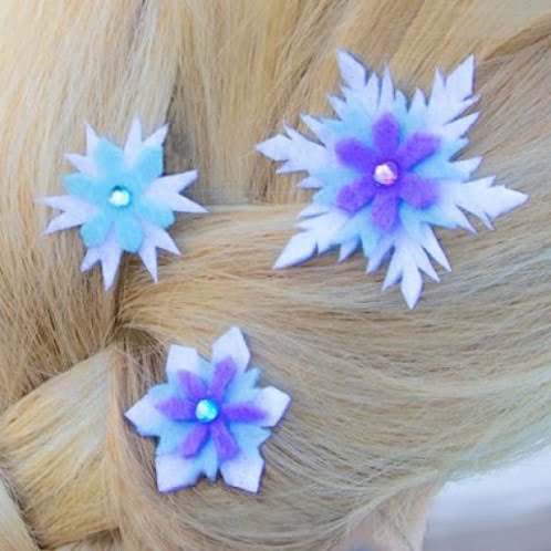 Princess Hair Clips Frozen Crafts