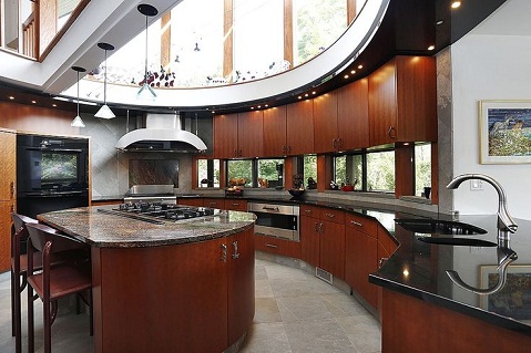 Semi-circular luxury kitchen