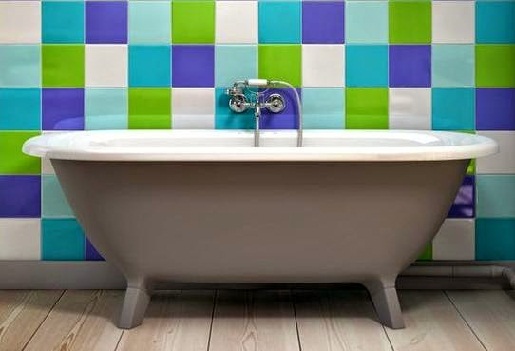 Checkered style for Bathroom