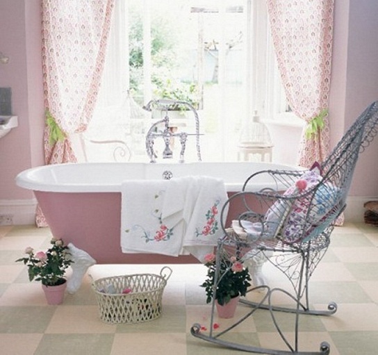 Powdered Pinkish color for Bathroom