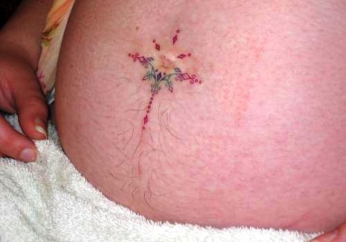 Elegant Belly Button Tattoo Designs