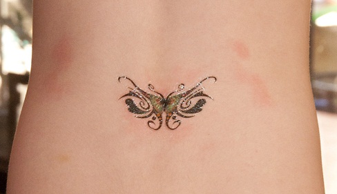 Sparkling Belly Button Tattoo Designs