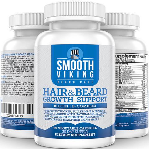 Smooth Viking Hair & Beard Growth Support