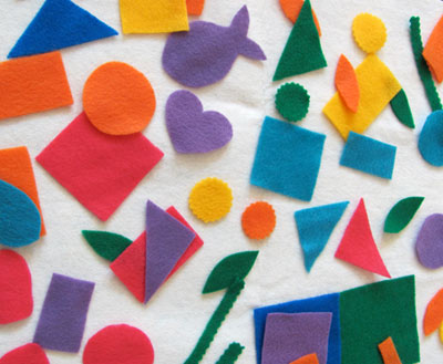 Shapes Made with Felt