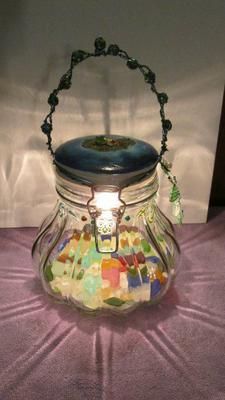 Sea Glass Lantern Craft