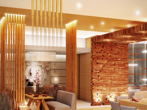 Stick Wall Woodwork Design