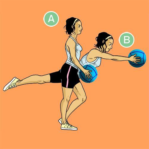 medicine ball exercises - Romanian Dead Lift