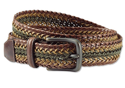 Tri- color Braided Belt