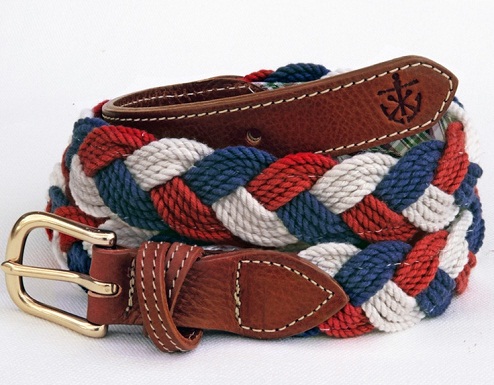 Two Tones Braided Woven Belt