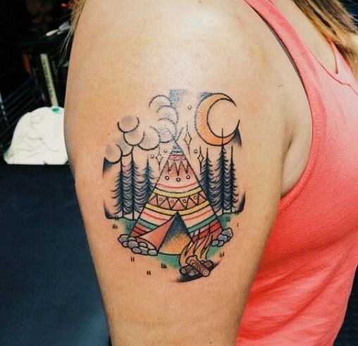 Natural Native American Tattoos Design