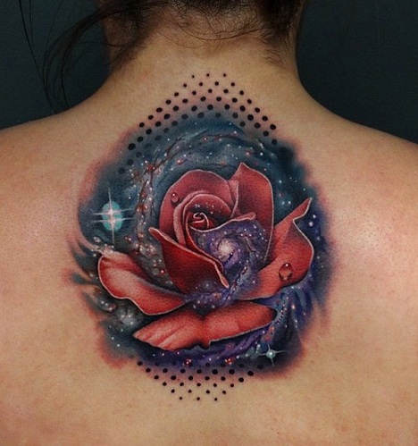 Modern Pattern Galaxy Tattoo