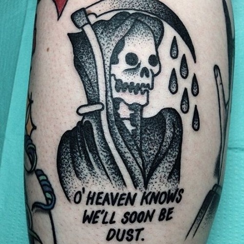 Inspiring Reaper Tattoo Design