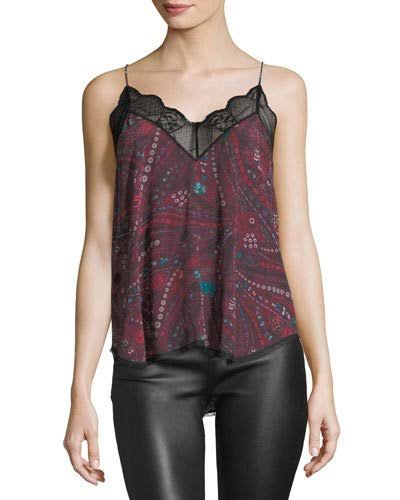 Designer Silk Camisole Top