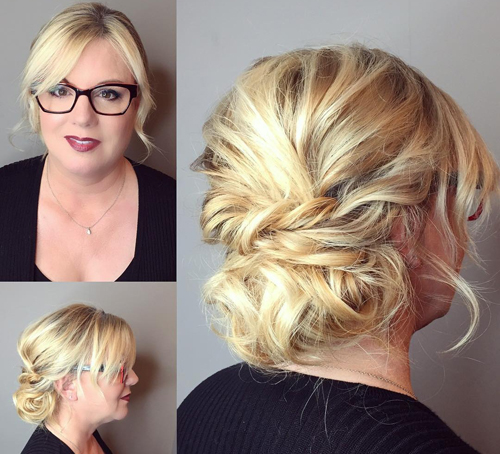 Shaggy Up-do Summer Wedding Hairstyle