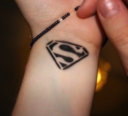 Small and Cute Superhero Tattoos