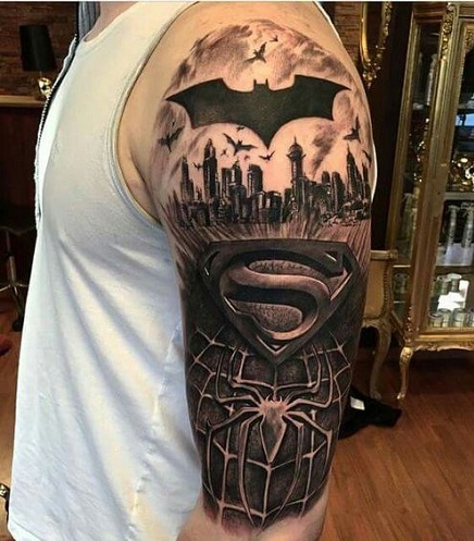 Sleeve Super Hero Tattoo