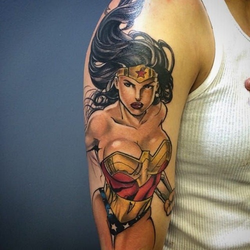 Feminine Superhero Tattoo