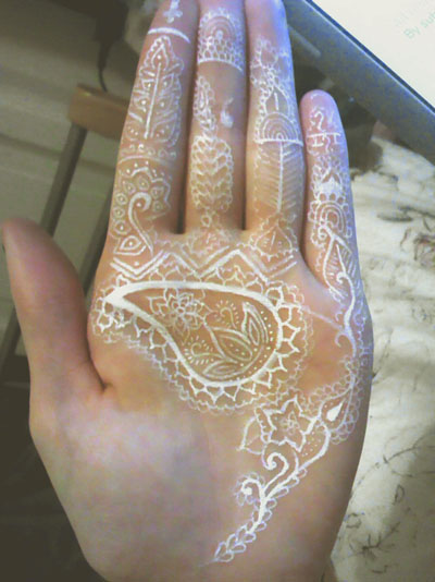 white henna designs 3