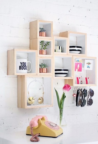 9 Best and Cool Bedroom Accessories - Bedroom Box Shelves