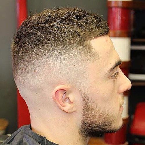 High Bald Fade with French Crop