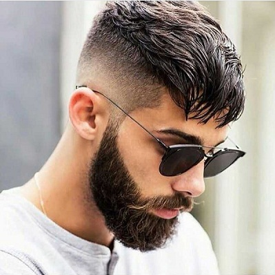 Long Crop with High Fade and Beard