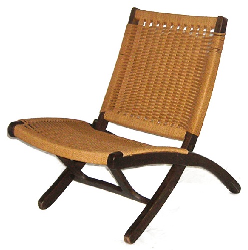 Jute and Wood Chair