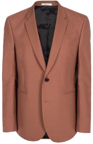 Brown Crepe Blazer