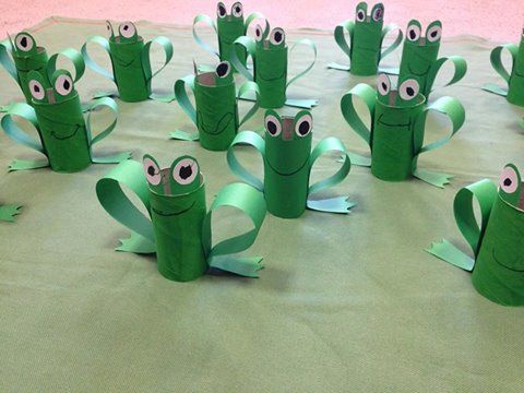 Toilet Paper Roll Frogs