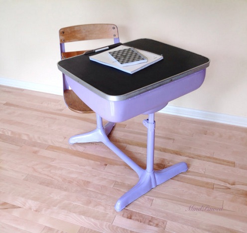 School Chair with Desk Attached